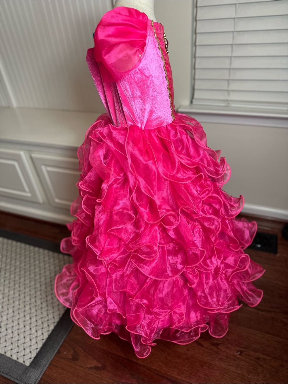Girls Pink Princess Ball Gown Costume - Picture 7 of 13